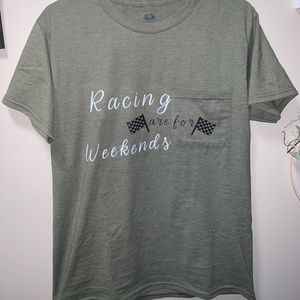 All sizes custom racing Tshirts!